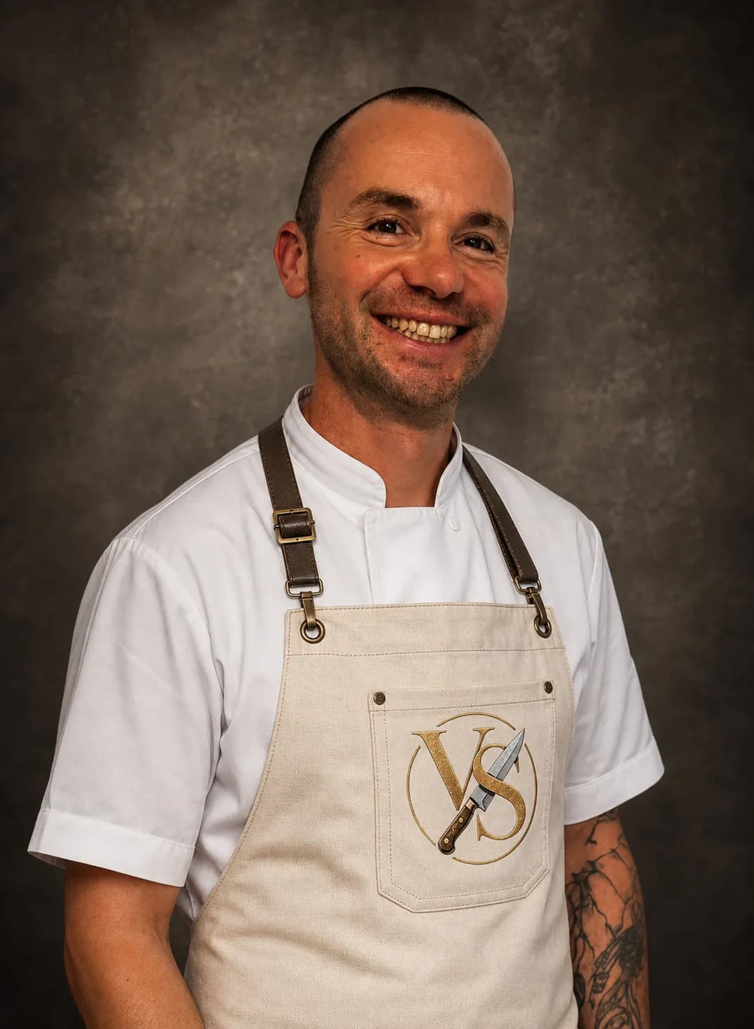 Portrait d'Olivier Guichardon, artisan boucher et prestataire de service en boucherie